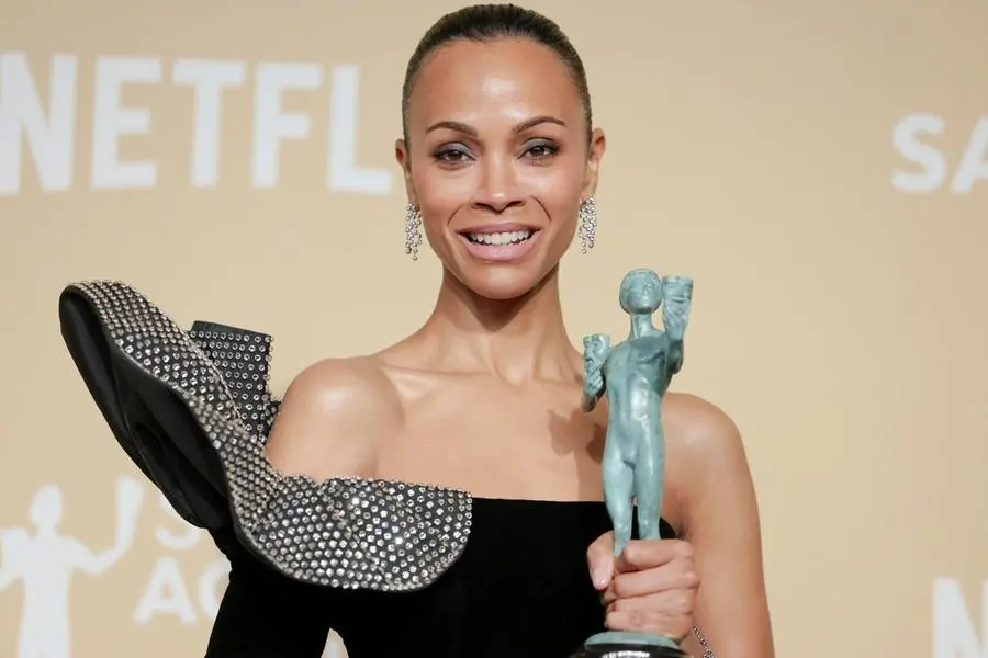 Zoe Saldaña ai Sag Awards 2025