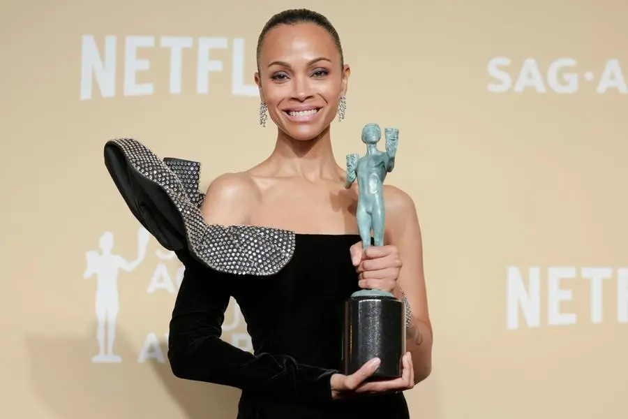 Zoe Saldaña ai Sag Awards 2025