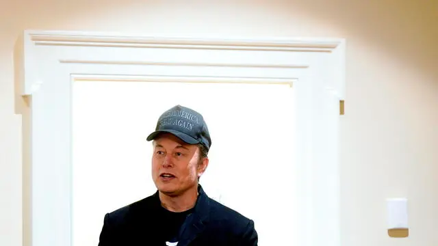 epa11926037 US businessman and senior advisor to the US president Elon Musk attends a cabinet meeting at the White House in Washington, DC, USA, 26 February 2025. EPA/AL DRAGO / POOL