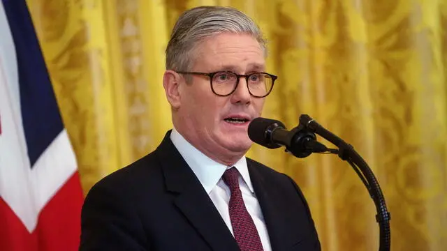 epa11928963 British Prime Minister Keir Starmer during a press conference with US President Donald Trump at the White House Washington, DC, USA, 27 February 2025. EPA/WILL OLIVER