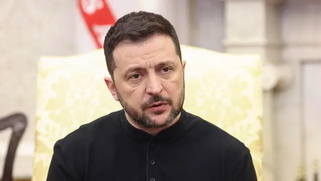 epa11930688 Ukrainian President Volodymyr Zelensky speaks during a meeting with US President Donald Trump in the Oval Office of the White House in Washington, DC, USA, 28 February 2025. Zelensky is in Washington to sign the framework of a deal, pushed by President Trump, to share Ukrainesâ€™s mineral wealth with the US. EPA/JIM LO SCALZO / POOL