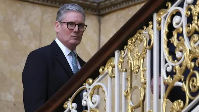 epa11935068 Britain's Prime Minister Keir Starmer looks on as European leaders gather for a summit on Ukraine at Lancaster House in London, Britain, 02 March 2025. The British prime minister is hosting a summit of European leaders in London to discuss the ongoing war in Ukraine. EPA/NEIL HALL/POOL