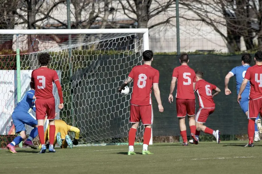 SPORT CALCIO FLERO SECONDA CATEGORIA FLERO REMEDELLO NELLA FOTO GOL 1-1 DI BRESCIANI DEL REMEDELLO 02-03-2025 PIERPAOLO PAPETTI AGENZIA NEWREPORTER