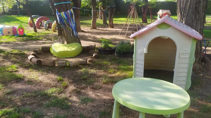 Il giardino della scuola materna Nascimbeni - Foto sito scuola Nascimbeni