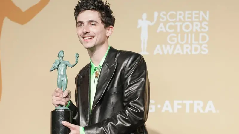 Thimotée Chalamet ai Sag Awards 2025