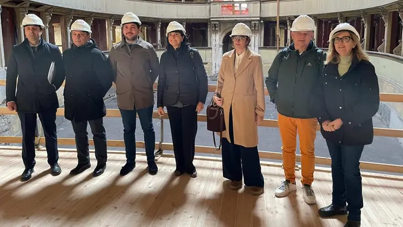 La visita al teatro di Salò © www.giornaledibrescia.it