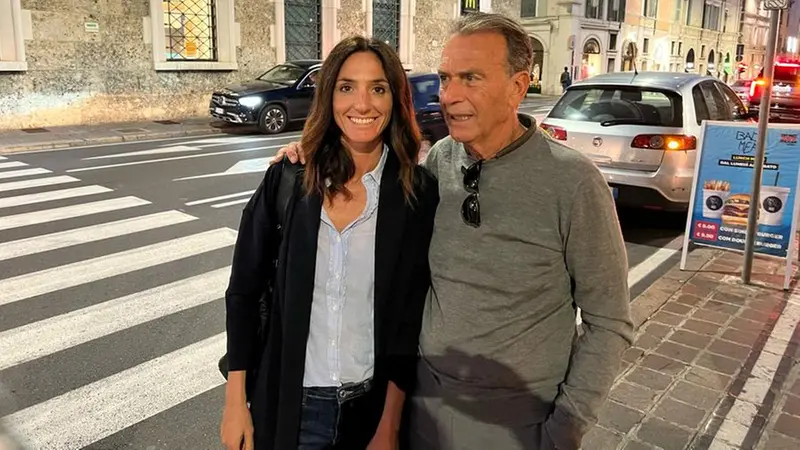 La sindaca Roberta Sisti in compagnia di Massimo Cellino