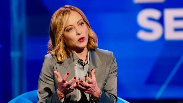 La presidente del Consiglio Giorgia Meloni, ospite di XXI Secolo, in onda questa sera su Rai1, 03 marzo 2025. ANSA/ UFFICIO STAMPA PALAZZO CHIGI/ FILIPPO ATTILI +++ ANSA PROVIDES ACCESS TO THIS HANDOUT PHOTO TO BE USED SOLELY TO ILLUSTRATE NEWS REPORTING OR COMMENTARY ON THE FACTS OR EVENTS DEPICTED IN THIS IMAGE; NO ARCHIVING; NO LICENSING +++ NPK +++