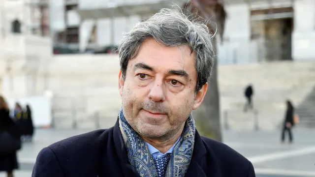 Il Presidente dell’ANM Cesare Parodi in occasione del Flash Mob dell’Associazione Nazionale Magistrati davanti al Palazzo della Cassazione contro la riforma della Giustizia Roma, 27 febbraio 2025 ANSA/FABIO CIMAGLIA