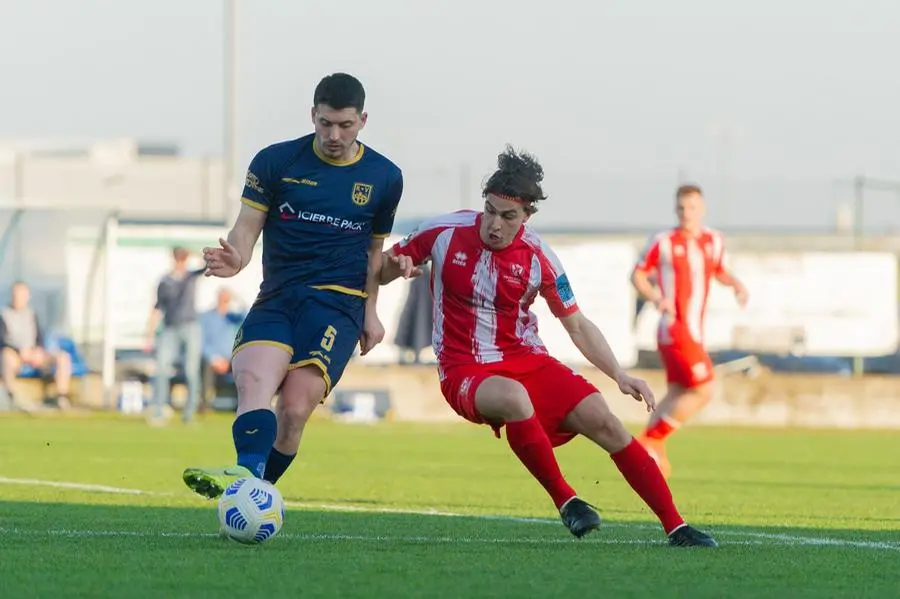 Sport Calcio DOVE Coppa Italia Eccellenza Rovato Vertovese - Codroipo nella foto Belotti Giorgio del Rovato Vertovese 05/03/2025 mazzocchi@newreporter