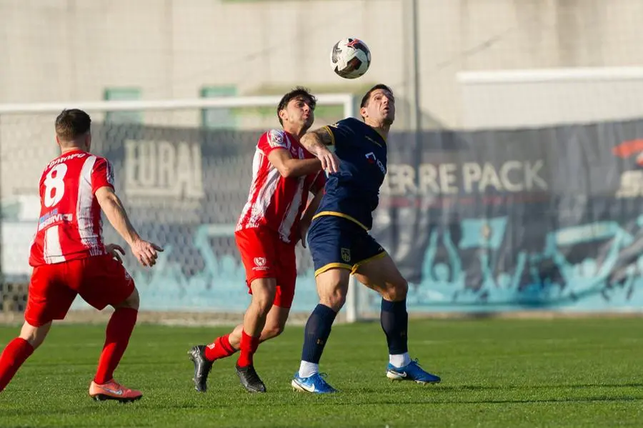 Sport Calcio DOVE Coppa Italia Eccellenza Rovato Vertovese - Codroipo nella foto Messedaglia Edoardo del Rovato Vertovese 05/03/2025 mazzocchi@newreporter