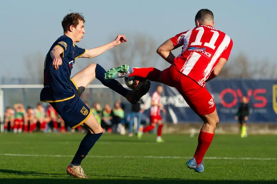 Sport Calcio DOVE Coppa Italia Eccellenza Rovato Vertovese - Codroipo nella foto Cortinovis Lorenzo del Rovato Vertovese 05/03/2025 mazzocchi@newreporter