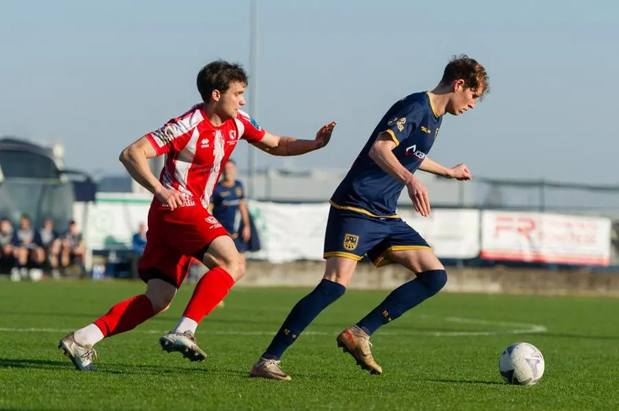 Sport Calcio DOVE Coppa Italia Eccellenza Rovato Vertovese - Codroipo nella foto Cortinovis Lorenzo del Rovato Vertovese 05/03/2025 mazzocchi@newreporter