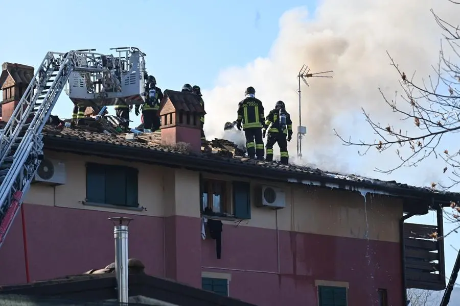 Il luogo dell'esplosione nel campeggio di Marone