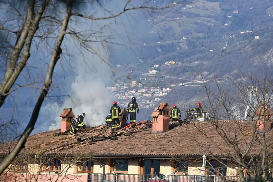 Il luogo dell'esplosione nel campeggio di Marone