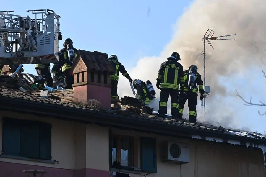 Il luogo dell'esplosione nel campeggio di Marone