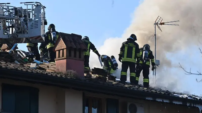 Il luogo dell'esplosione nel campeggio di Marone