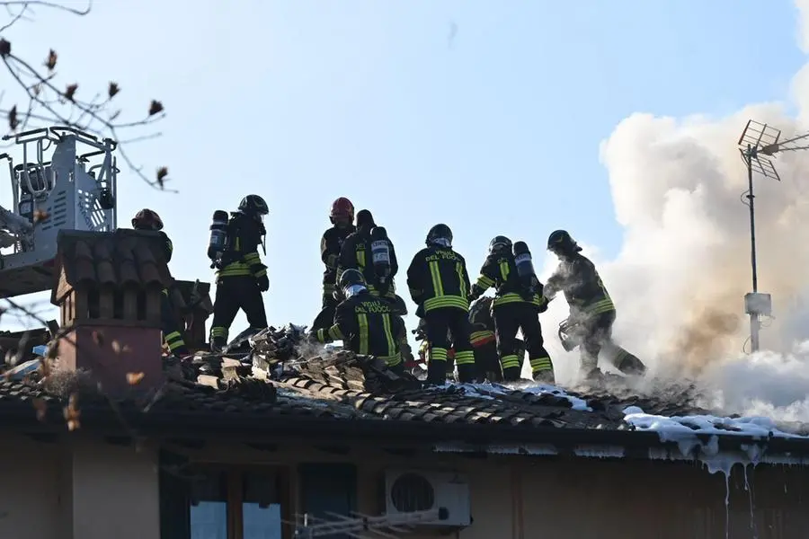 Il luogo dell'esplosione nel campeggio di Marone