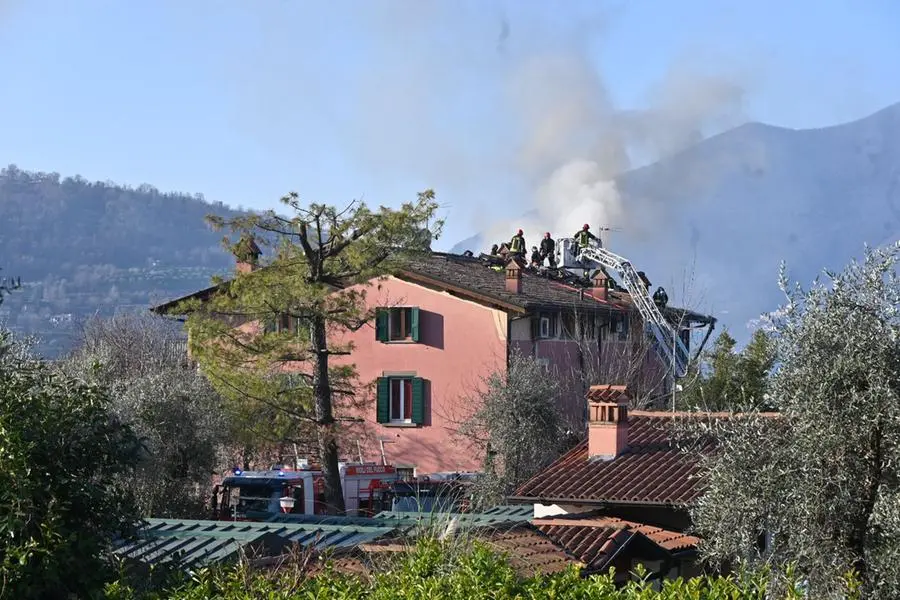 Il luogo dell'esplosione nel campeggio di Marone