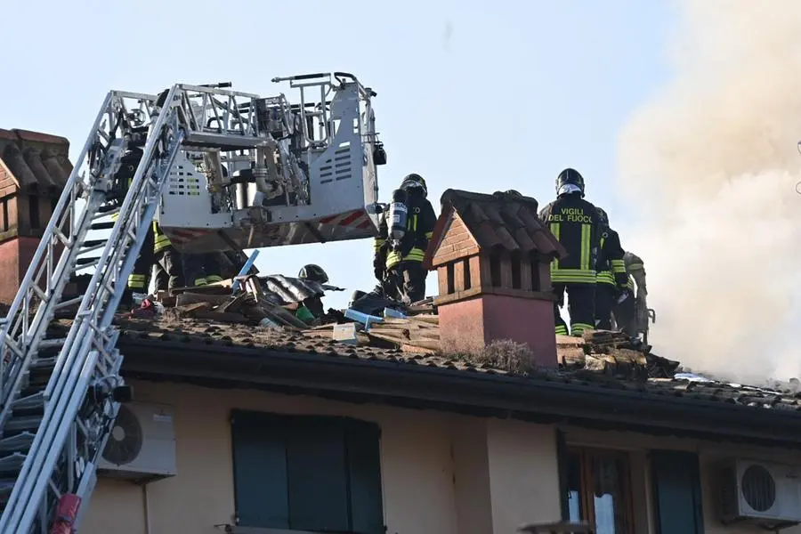 Il luogo dell'esplosione nel campeggio di Marone