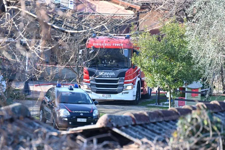 Il luogo dell'esplosione nel campeggio di Marone