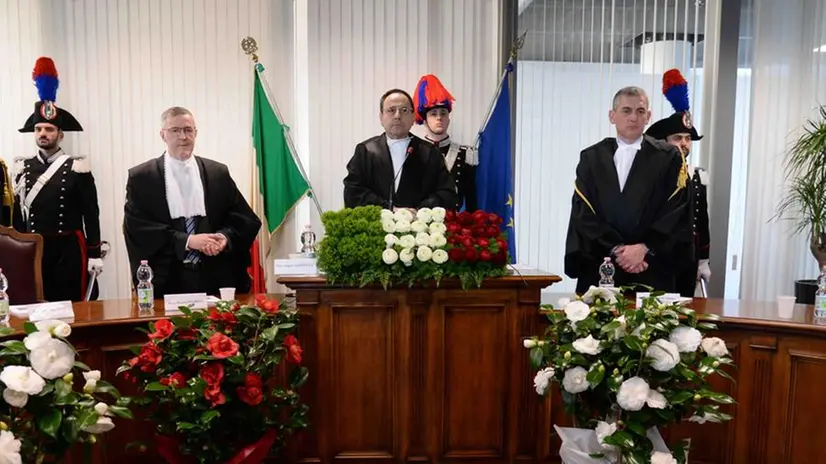 CRONACA BRESCIA VIA ZIMA SEDE TAR OMAUGURAZIONE ANNO GIUDIZIARIO NELLA FOTO UL PRESIDENTE ANGELO GABBRICCI PER SANDRINI 06-03-2025 GIOVANNI BENINI NEW EDEN GROUP                             