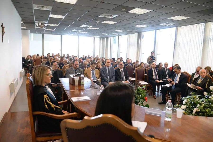 CRONACA BRESCIA VIA ZIMA SEDE TAR OMAUGURAZIONE ANNO GIUDIZIARIO NELLA FOTO UL PRESIDENTE ANGELO GABBRICCI PER SANDRINI 06-03-2025 GIOVANNI BENINI NEW EDEN GROUP                             