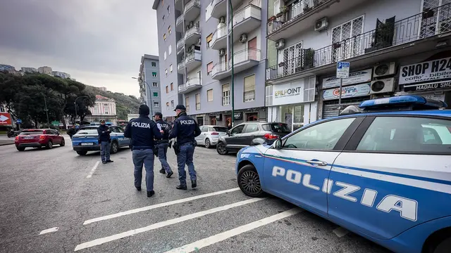 Napoli, sparatoria a Fuorigrotta: muore 34enne, un ferito. Napoli 2 Marzo 2025 ANSA / CESARE ABBATE