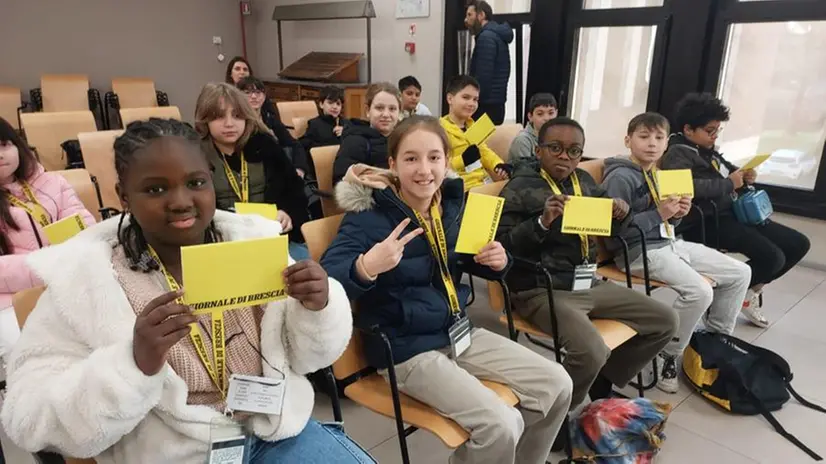 La quinta E della primaria Don Milani di Villanuova in visita al GdB
