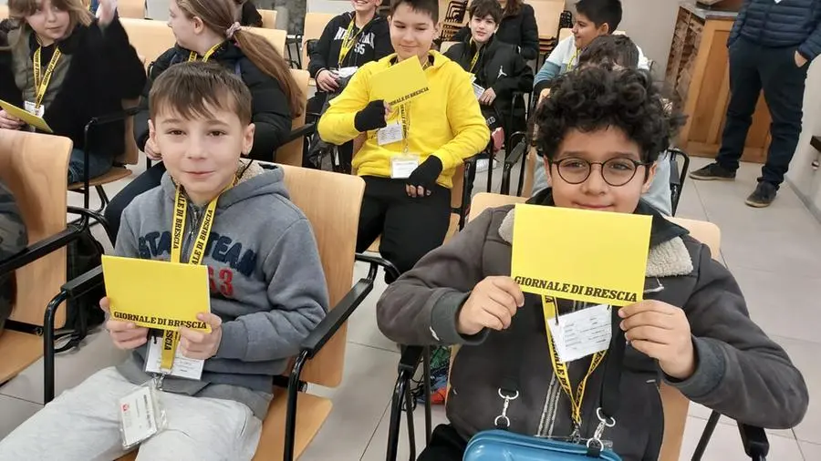 La quinta E della primaria Don Milani di Villanuova in visita al GdB