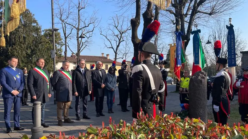 Un momento della commemorazione