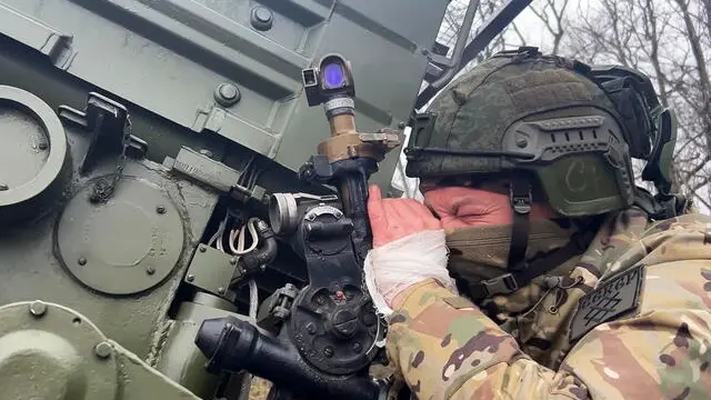 epa11828954 A still image taken from a handout video made available by the Russian Defence Ministry Press-Service on 16 January 2025 shows Russian serviceman prepares for launch the BM-21 'Grad' jet rocket systems in border areas of the Kursk region, Russia. Fighting between Russian and Ukrainian forces has been ongoing in the Kursk region since 06 August 2024 following a Ukrainian military incursion into the Russian border region. EPA/RUSSIAN DEFENCE MINISTRY HANDOUT HANDOUT EDITORIAL USE ONLY/NO SALESHANDOUT EDITORIAL USE ONLY/NO SALES