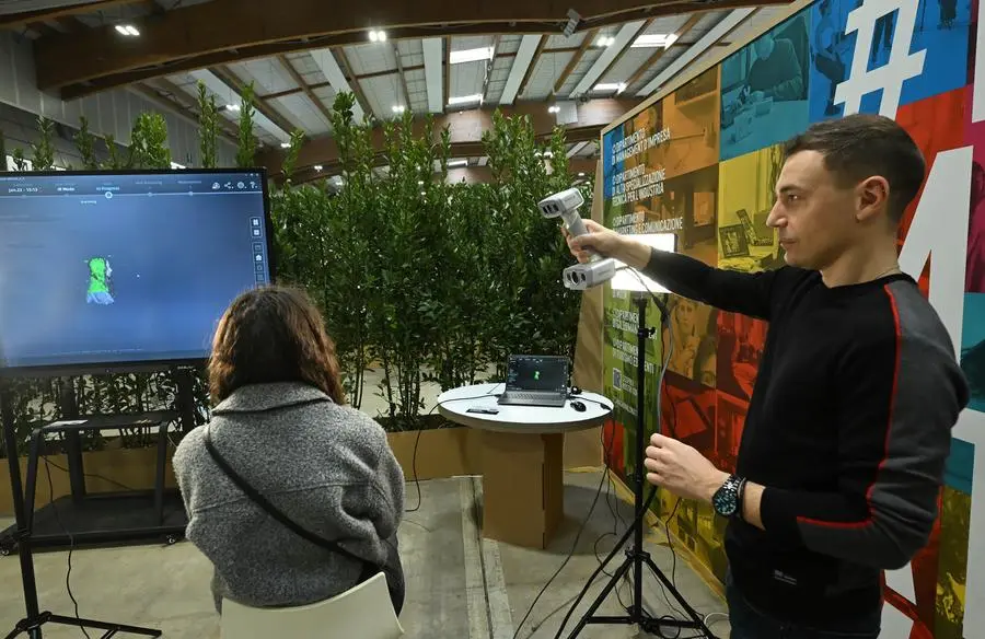 CRONACA  BRESCIA EXPO FUTURA 2025 VARI STAND NELLA FOTO RITRATTO TRIDIMENSIONALE  8/03/2025 newreporter©favretto