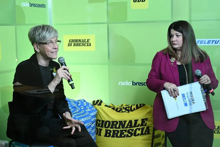 CRONACA  BRESCIA EXPO FUTURA 2025 VARI STAND NELLA FOTO DIRETTA TELETUTTO LAURA CASTELLETTI MADDALENA DAMINI  8/03/2025 newreporter©favretto