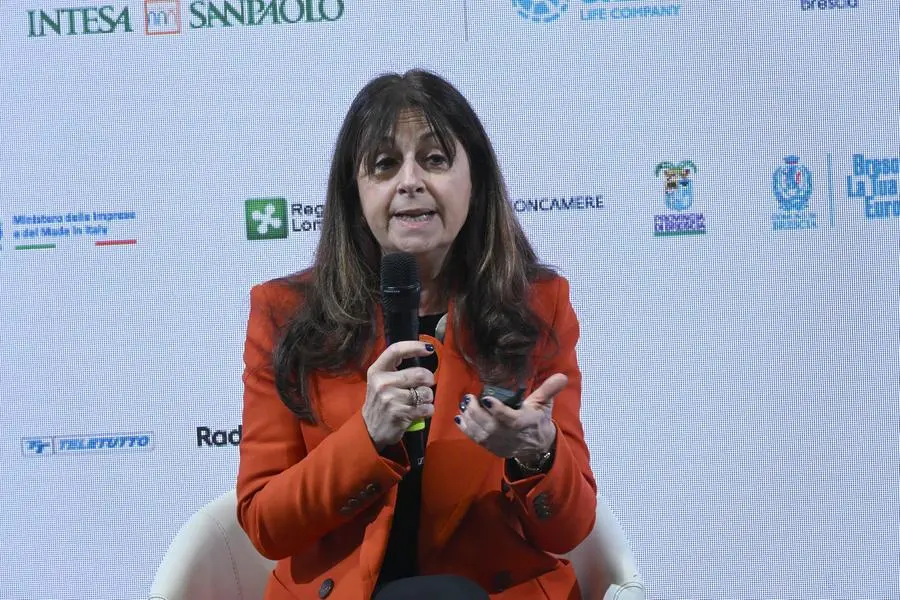 CRONACA BRESCIA EXPO FUTURA 2025 FUTURE  BLUE ARENA CASE GREEN LA SFIDA PER  LE IMPRESEL'OPPORTUNITA' PER IL PAESE NELLA FOTO ILARIA BERTINI  08/03/2025 newreporter©favretto 