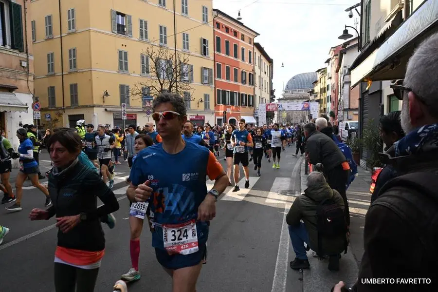 La partenza della Brescia Art Marathon in via san Faustino