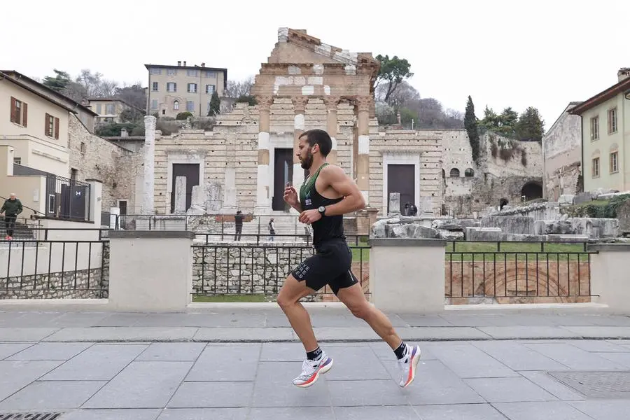 Brescia Art Marathon, i corridori in centro città