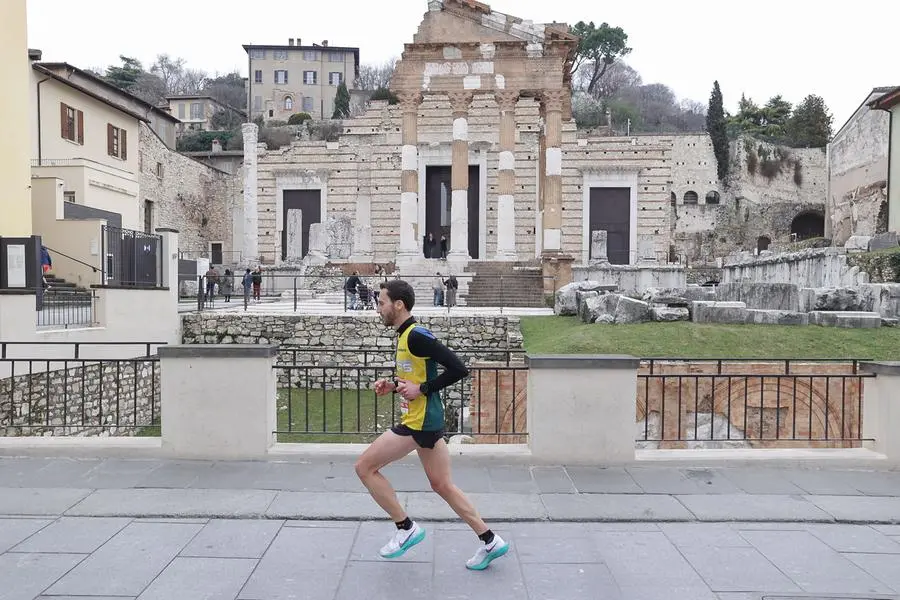 Brescia Art Marathon, i corridori in centro città