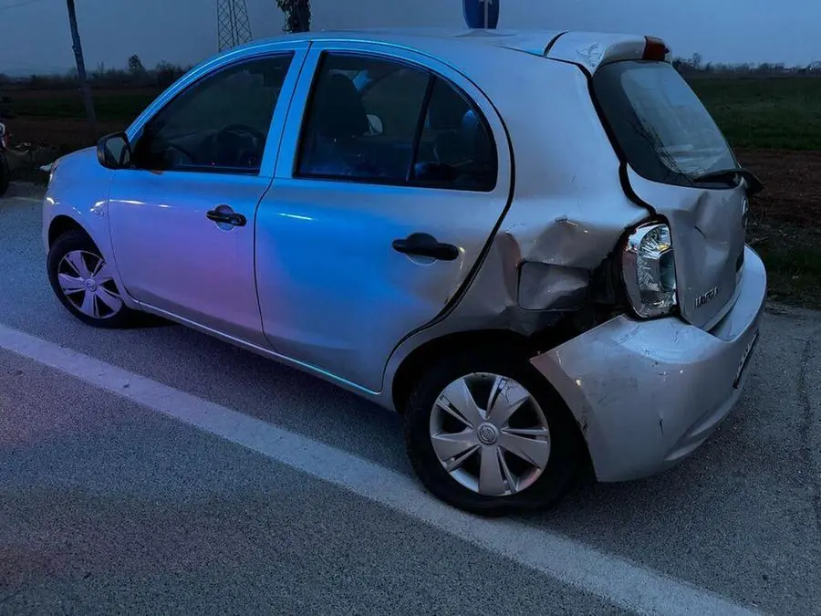 L'incidente a Nuvolera tra un'utilitaria e una moto