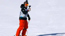 The Italian alpine skiing champion Kristian Ghedina in the finish area before the men's Downhill race of the Alpine Skiing World Championships in Cortina d'Ampezzo, Italy, 14 February 2021. ANSA/LUCIANO SOLERO