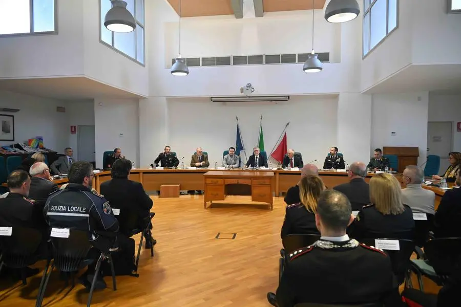 PAESI PROVINCIA MAZZANO MUNICIPIO COMITATO PROVINCIALE ORDINE E SICUREZZA CON IL PREFETTO POLICHETTI PER SANDRINI 12-03-2025 MARCO ORTOGNI NEW EDEN GROUP