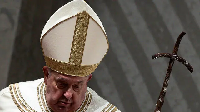 Pope Francis presides the Vespers on the Feast of the Presentation of the Lord, in Saint Peter's Basilica, in Vatican City, 01 February 2025. ANSA/ANGELO CARCONI