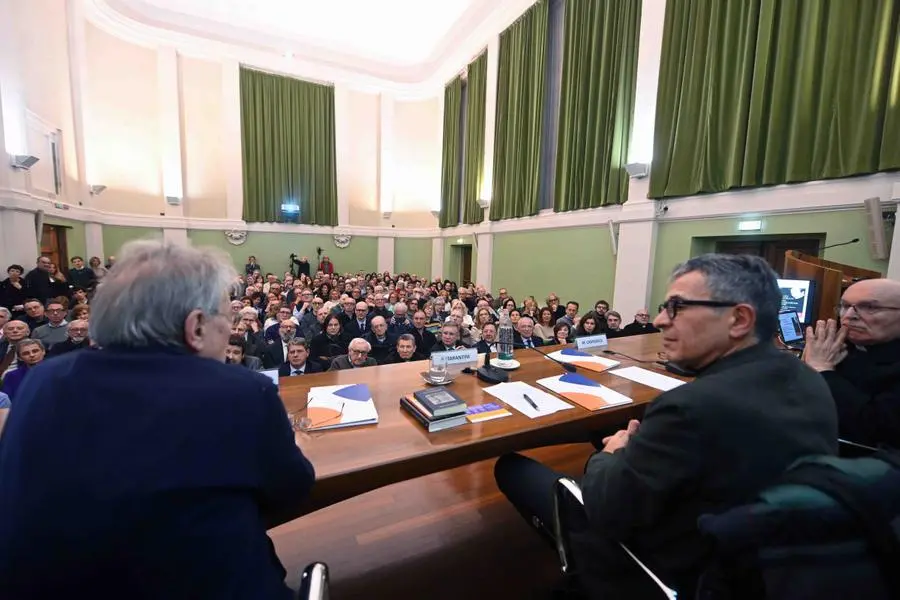 Adriano Sofri e mons. Massimo Camisasca a Brescia