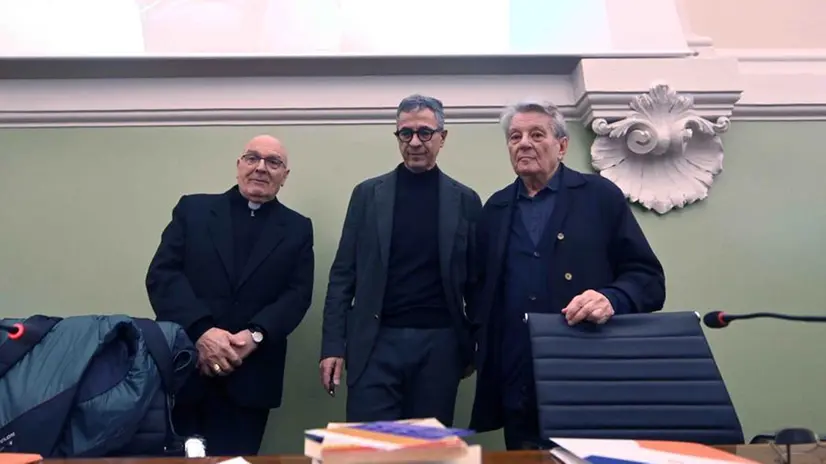 Adriano Sofri e mons. Massimo Camisasca a Brescia
