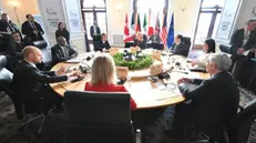 Il ministro degli Esteri Antonio Tajani in Canada durante la riunione dei Ministri degli Affari Esteri del G7, La Malbaie, Charlevoix, 13 marzo 2025./// Italian Foreign Minister Antonio Tajani in Canada during the G7 Foreign Ministers' meeting, La Malbaie, Charlevoix, 13 March 2025. ANSA/ ALESSANDRO DI MEO