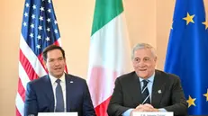 epa11963604 US Secretary of State Marco Rubio (L) and Italyâ€™s Foreign Minister Antonio Tajani (R) attend their bilateral meeting on the sidelines of the G7 Foreign Ministers' Meeting in Charlevoix, Quebec, Canada, 14 March 2025. EPA/ALESSANDRO DI MEO