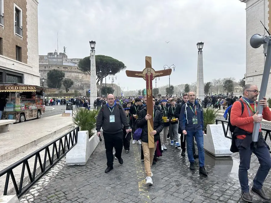 I giovani bresciani in pellegrinaggio a Roma per il Giubileo 2025