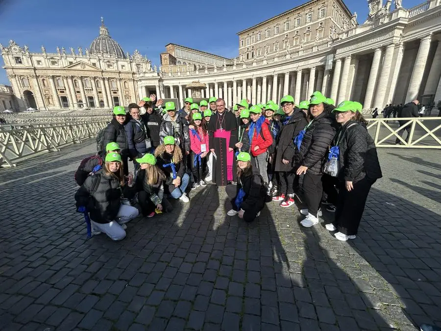 I giovani bresciani in pellegrinaggio a Roma per il Giubileo 2025