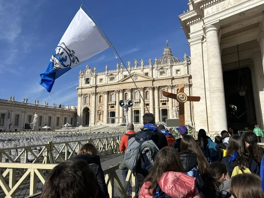 I giovani bresciani in pellegrinaggio a Roma per il Giubileo 2025