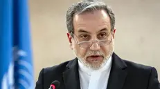 epa11921427 Iranian Foreign Minister Abbas Araghchi delivers a statement during a High-Level Segment of the 58th session of the Human Rights Council at the European headquarters of the United Nations in Geneva, Switzerland, 24 February 2025. EPA/TIL BUERGY